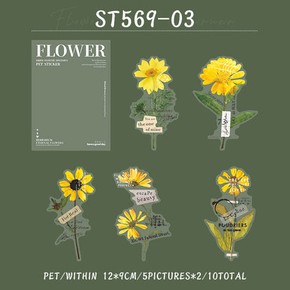 Flower at the corner Sticker