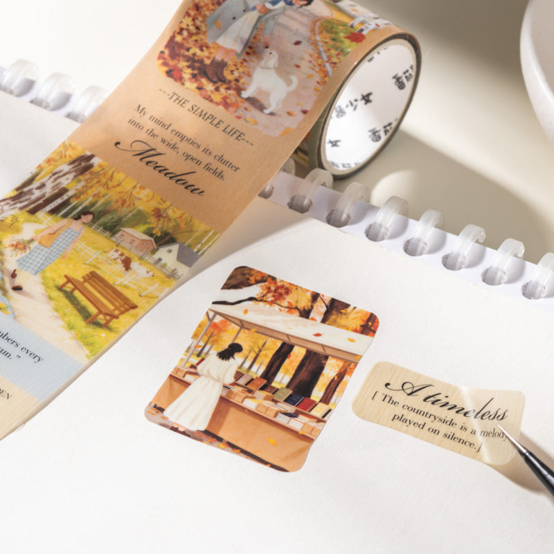 Relaxing Holiday Series Die Cutting PET Tape for journaling, scrapbooking and collage