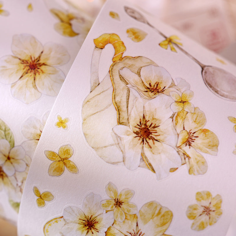 The flower in the cup Die-Cutting Washi Tape - Sample 150cm