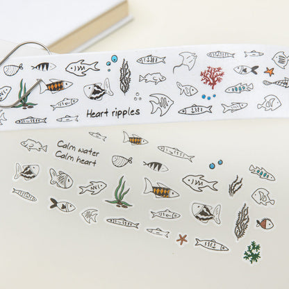 Sketchy Tiny Pets Series Die Cutting Washi Tape for journaling, scrapbooking and collage