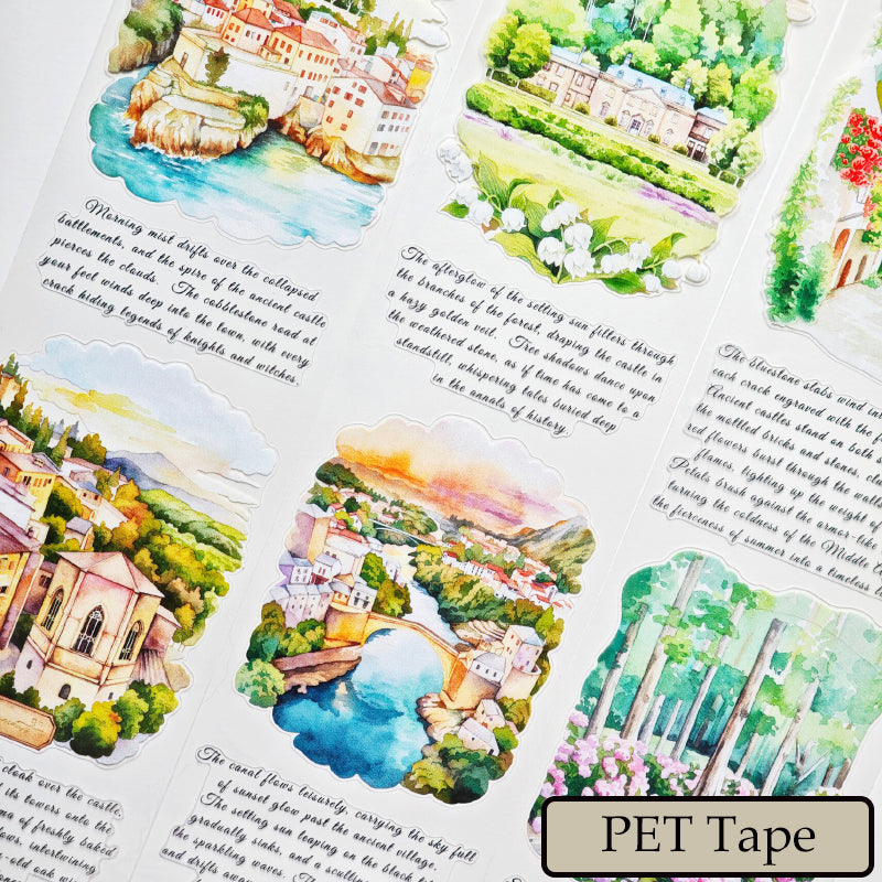 Whole Roll 7cm*5m The Twilight Die Cutting Washi/PET Tape