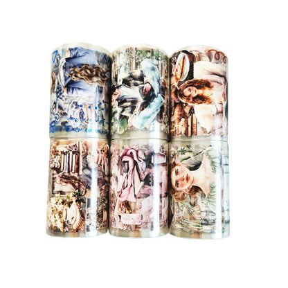 Stay Home Series PET Tape featuring home designs for journaling, scrapbooking and collage