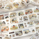 Cat Coffee Shop Series Die Cutting Washi Tape