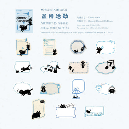 Little Black Cat Series Sticker