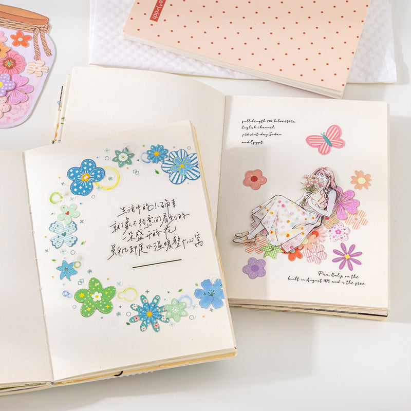 Wish Garden Series Sticker featuring garden designs for journaling, scrapbooking and collage