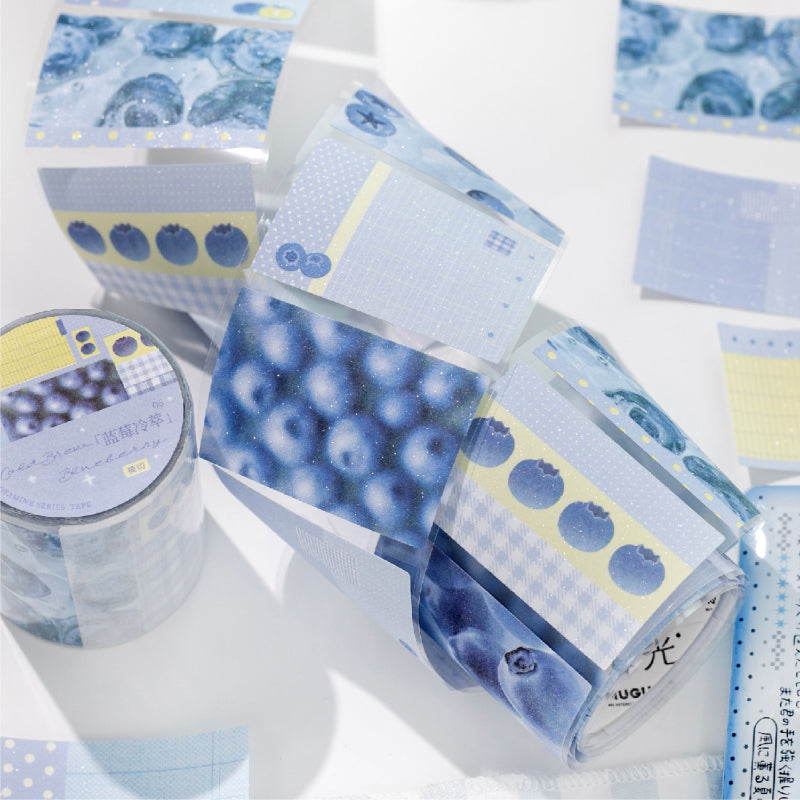 Sustained Dopamine Series Die Cutting Flash Sand Coated Paper Tape for journaling, scrapbooking and collage