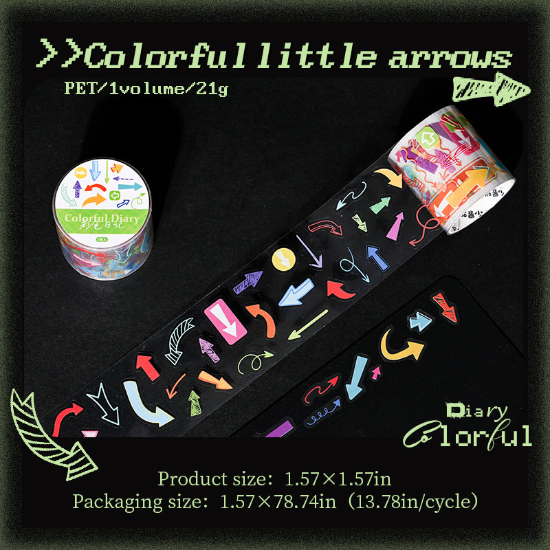 Color Diary Series Die Cutting PET Tape
