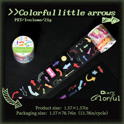Color Diary Series Die Cutting PET Tape