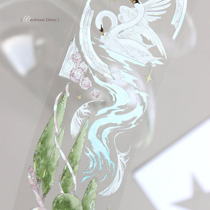 4.8cm*100cm Daydream Dance Glass Light PET Tape