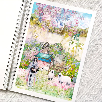 Whole Roll 6.5cm*5m Spring Lush PET Tape featuring spring designs for journaling, scrapbooking and collage