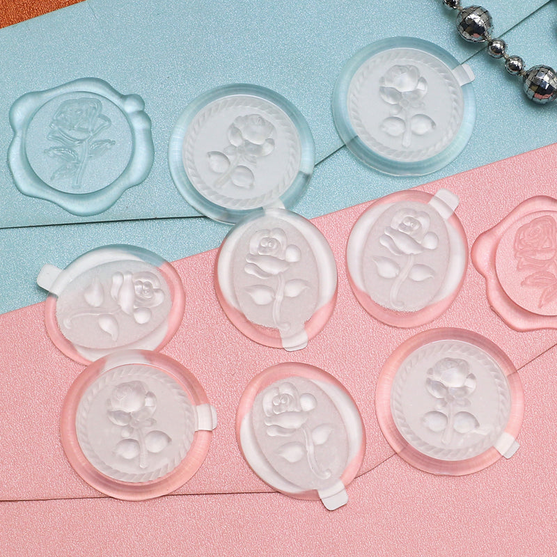 Rose Wax Seal Sticker