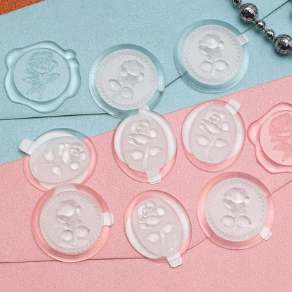 Rose Wax Seal Sticker