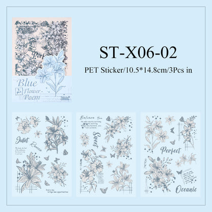 Flower language poetic Sticker