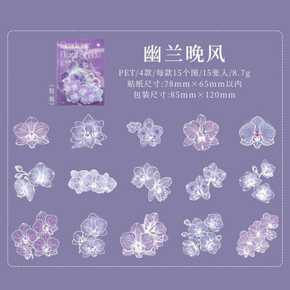 Gradient Floral Shade Sticker Pack
