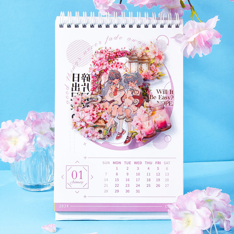 Encounter cherry blossoms Sticker