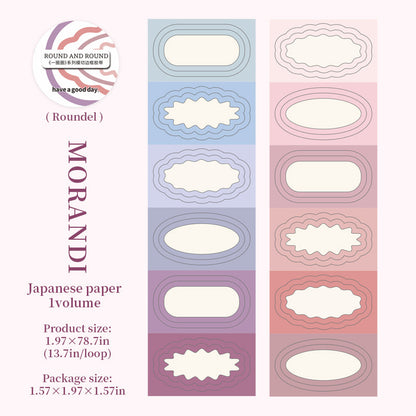 Round And Round Series Die Cutting Washi Tape