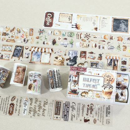 Coffee Time Tape Set for journaling, scrapbooking and collage