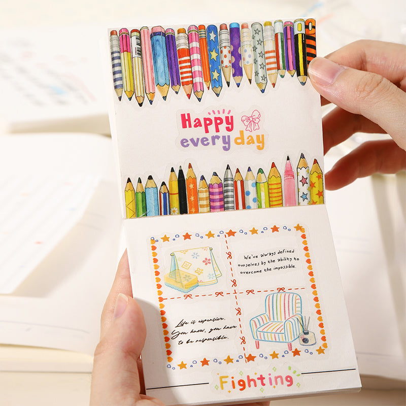 Line Flannel Shop Series Sticker Book featuring book, and shop designs for journaling, scrapbooking and collage