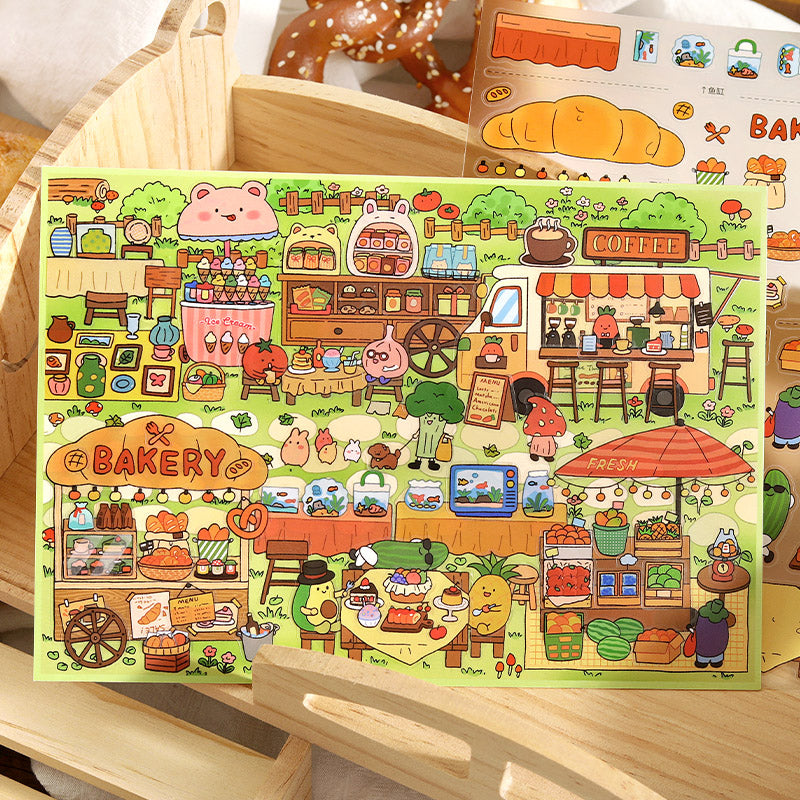 Fantasy World Park Series 3D Sticker featuring fantasy designs for journaling, scrapbooking and collage