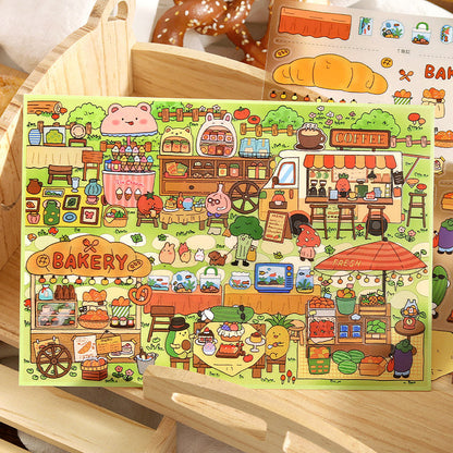 Fantasy World Park Series 3D Sticker featuring fantasy designs for journaling, scrapbooking and collage