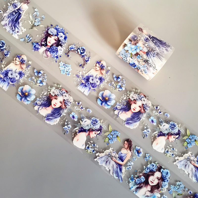Monet Garden Series PET Tape featuring garden designs for journaling, scrapbooking and collage
