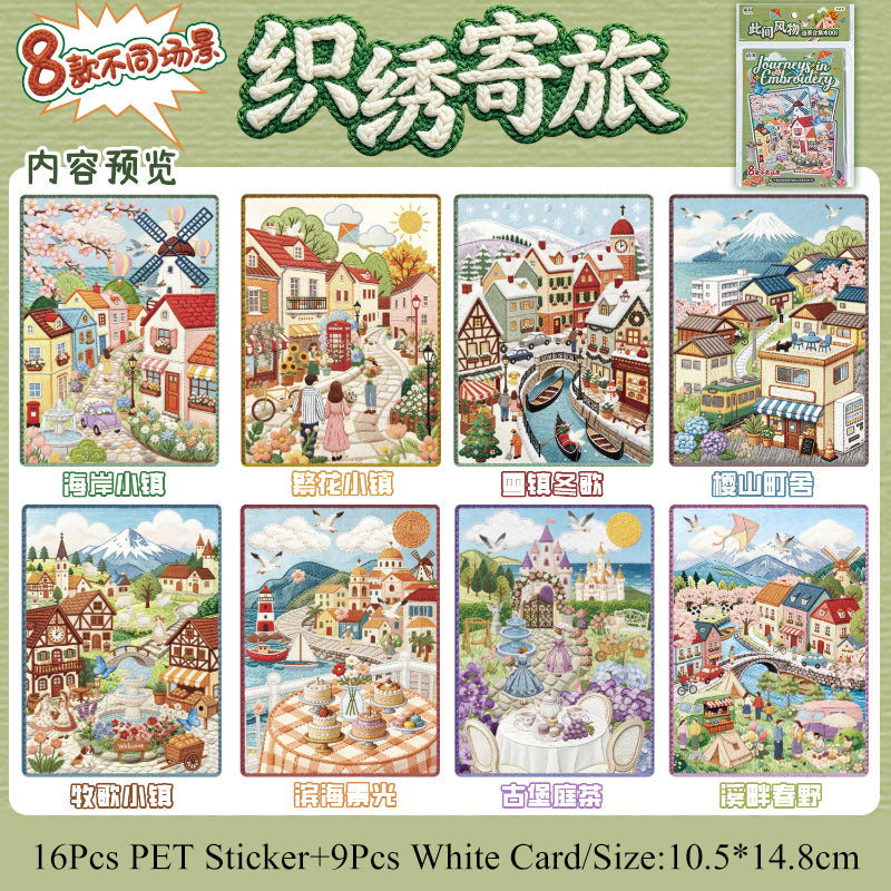 Local Attractions 3D Sticker Book featuring book designs for journaling, scrapbooking and collage