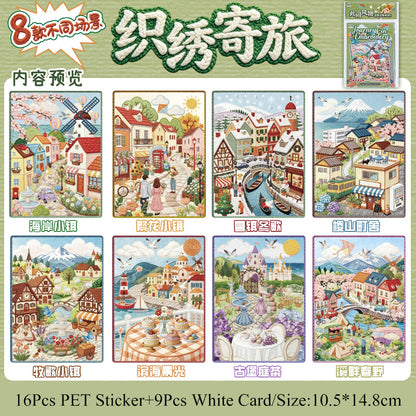 Local Attractions 3D Sticker Book featuring book designs for journaling, scrapbooking and collage