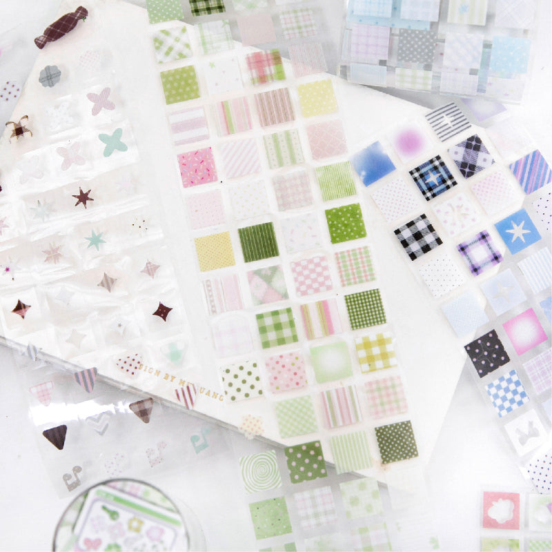Walk Between Rooms Series Die Cutting PET Tape for journaling, scrapbooking and collage
