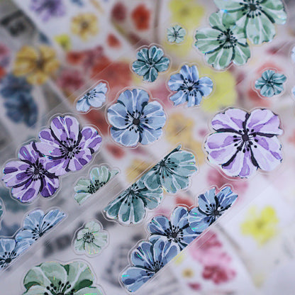 Flower bloom Die-Cutting Washi Tape - Whole Roll 3.5cm×4m