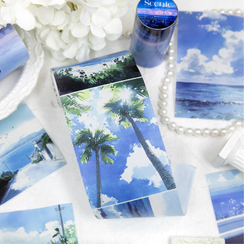 Letter of Scenic Series Washi Tape featuring letter designs for journaling, scrapbooking and collage