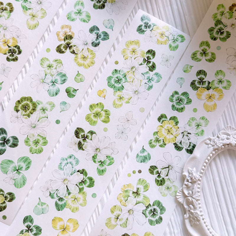 5.5cm*100cm Searching for luck Die Cutting Washi/PET Tape featuring sea designs for journaling, scrapbooking and collage