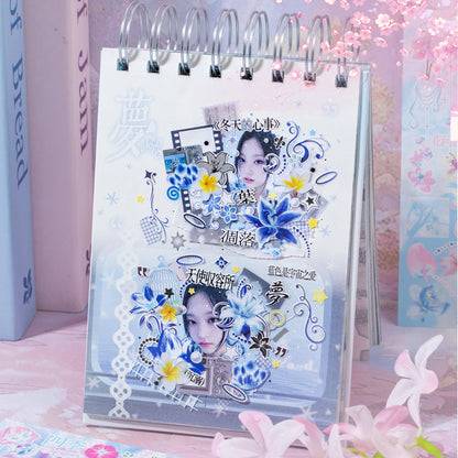 Wander Channel Series Sticker Book featuring book designs for journaling, scrapbooking and collage