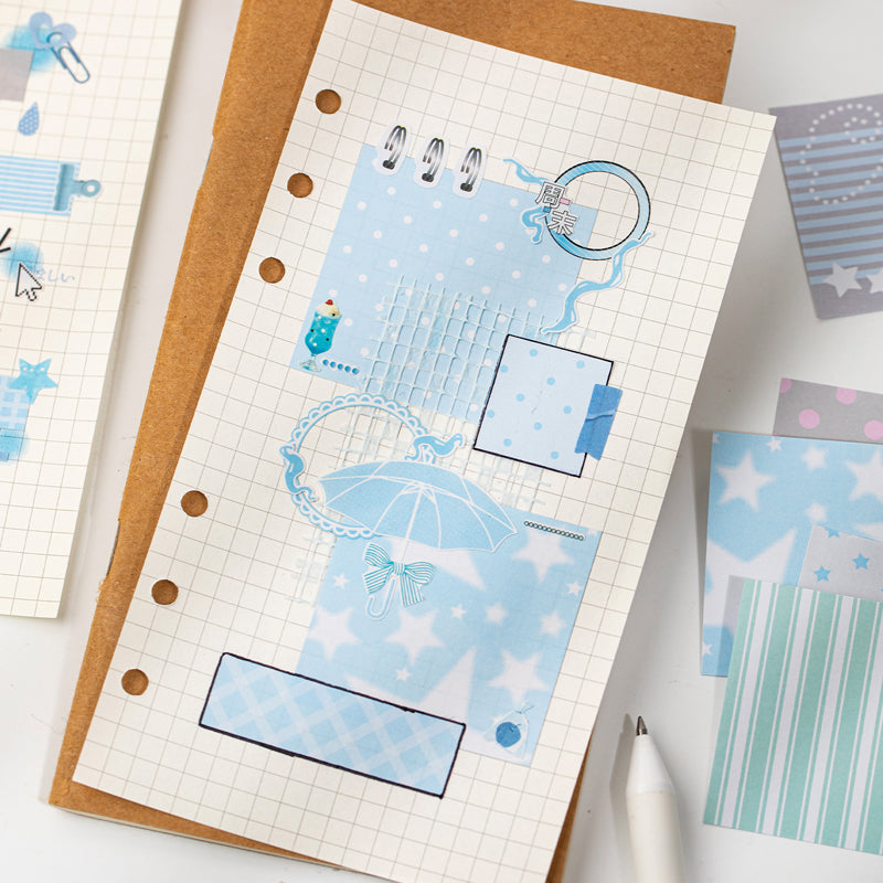 Resting Place Series Sticker Book featuring lace, and book designs for journaling, scrapbooking and collage