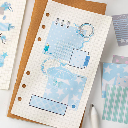 Resting Place Series Sticker Book featuring lace, and book designs for journaling, scrapbooking and collage