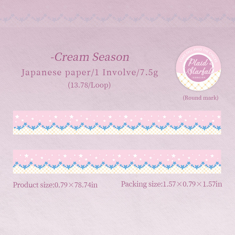 Star Grid Pattern Series Washi Tape