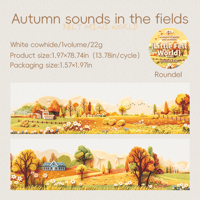 Felt World Series White Kraft Paper Tape