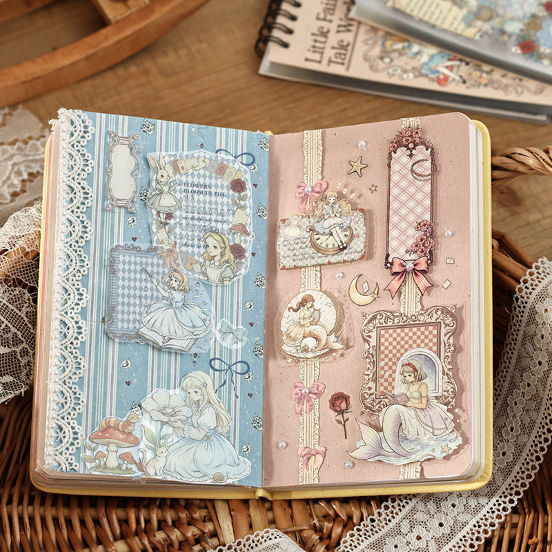 Fairy Tale Little World Series Sticker Book featuring fairy, tale, and book designs for journaling, scrapbooking and collage