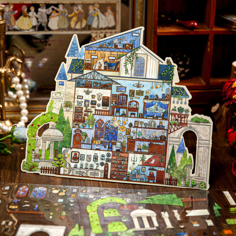 Morning Dawn Manor Series 3D Sticker for journaling, scrapbooking and collage