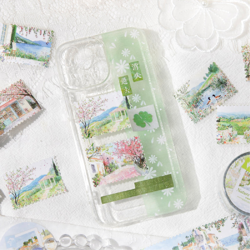 Natural Stamp Series Flash Synthetic Paper Tape for journaling, scrapbooking and collage