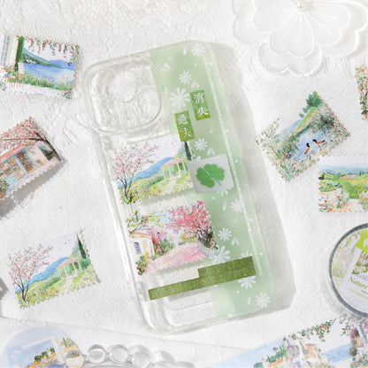 Natural Stamp Series Flash Synthetic Paper Tape for journaling, scrapbooking and collage