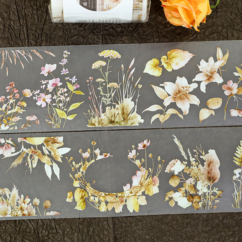 Autumn Blossom Dream Fog PET Tape featuring dream, and autumn designs for journaling, scrapbooking and collage