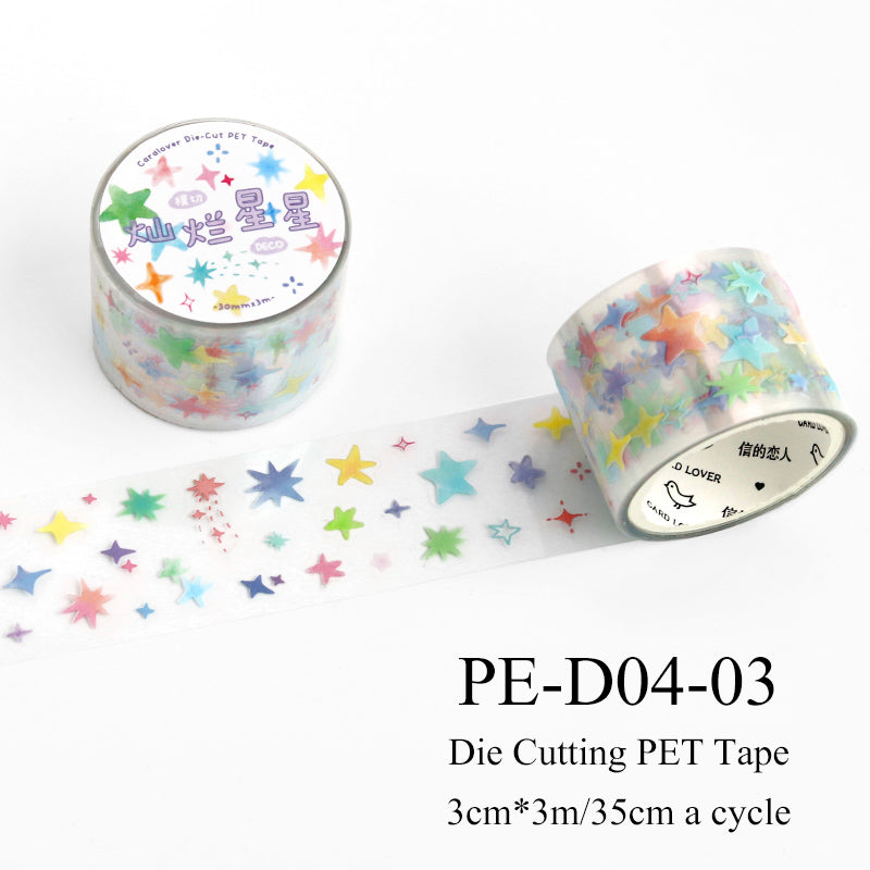 Variegated Small Fragment Series Die Cutting PET Tape