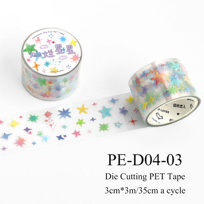 Variegated Small Fragment Series Die Cutting PET Tape