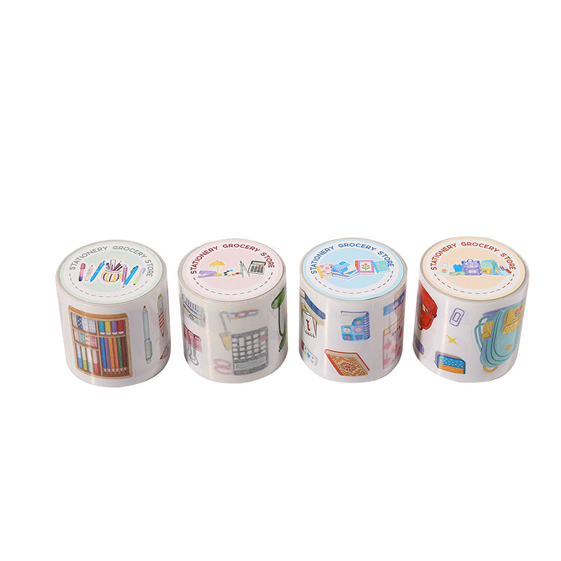 Stationery General Store Series Die Cutting Self-adhesive Tape for journaling, scrapbooking and collage