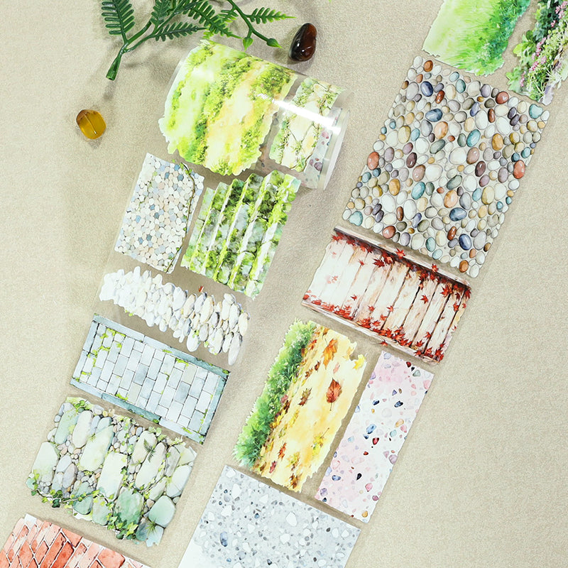 Stones Sprawl PET Tape for journaling, scrapbooking and collage