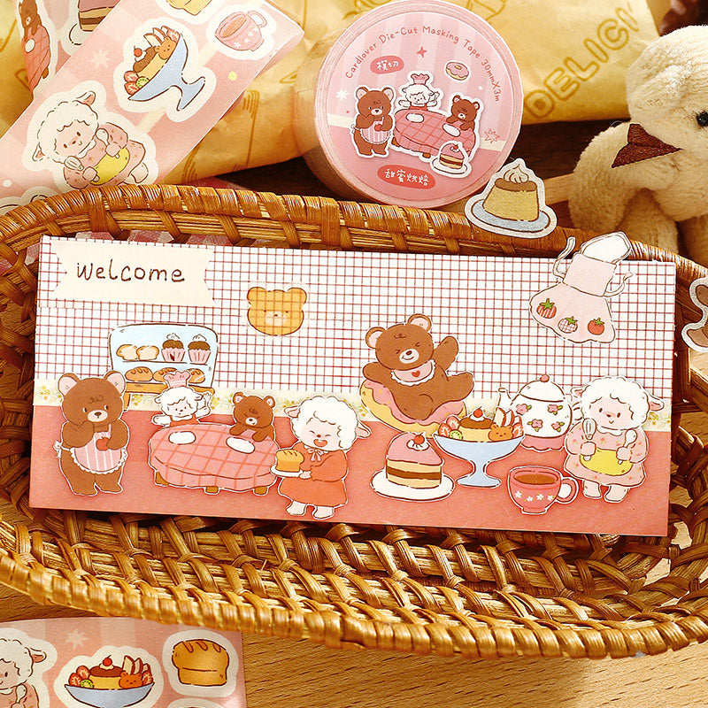 Forest Cute Friends Series Die Cutting Washi Tape