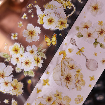 The flower in the cup Die-Cutting Washi Tape - Sample 150cm