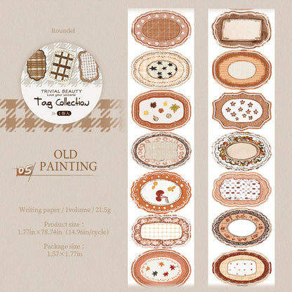 Tag Agglutination Series Die Cutting Writing Paper Tape