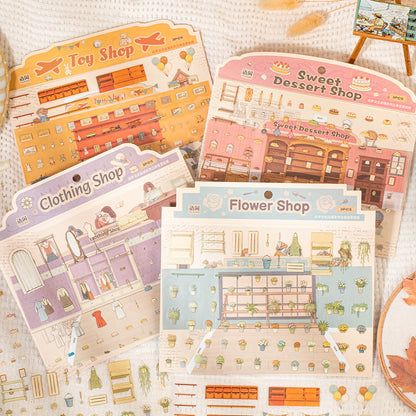 Old Dreams French Style Store Series 3D Sticker featuring dream, and old designs for journaling, scrapbooking and collage