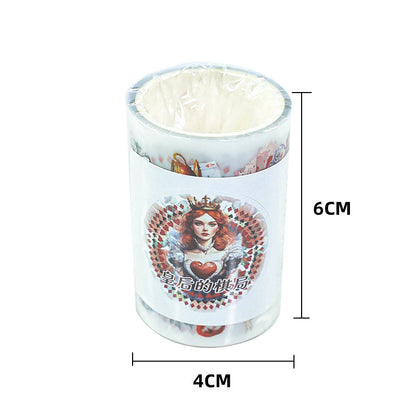 Queen Chess Game Fog PET Tape for journaling, scrapbooking and collage